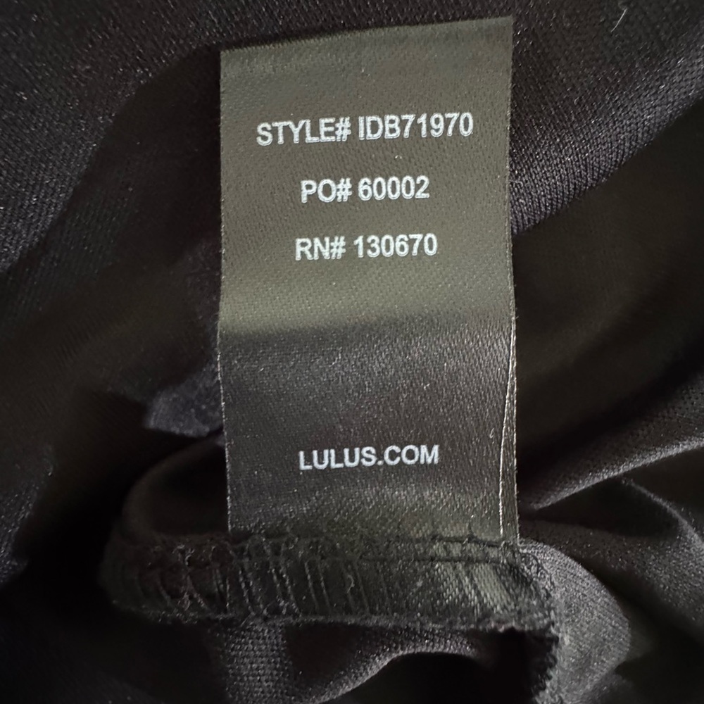 Lulu's Black Sleeveless Maxi Slip Dress, Medium - Picture 8 of 8